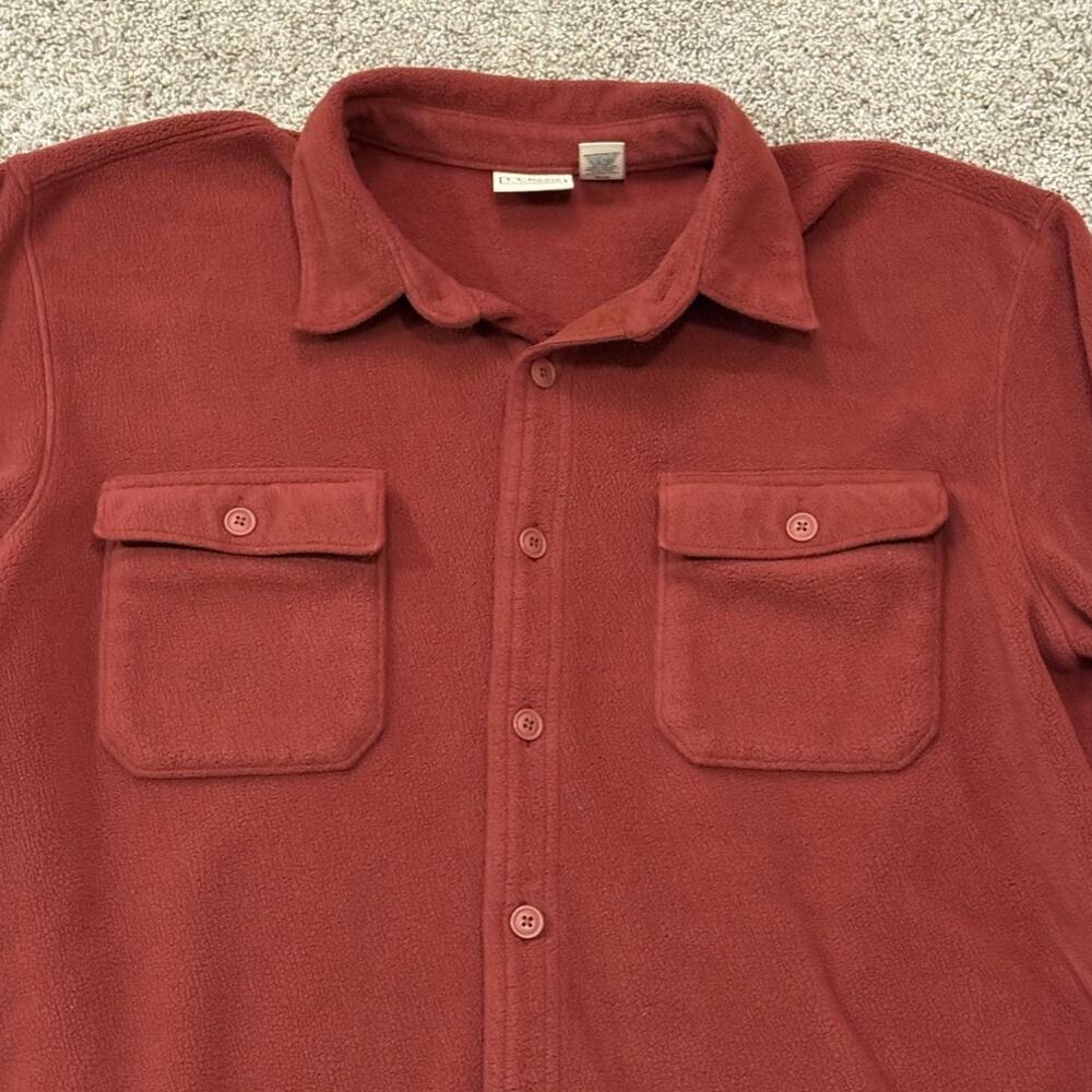 L.L. Bean Men's Button Up Fleece Shirt size XL - Picture 2 of 4